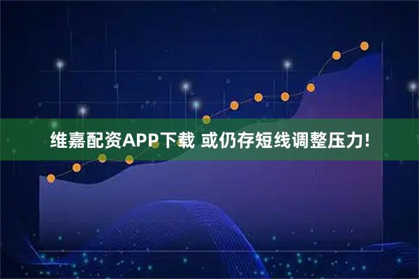 维嘉配资APP下载 或仍存短线调整压力!